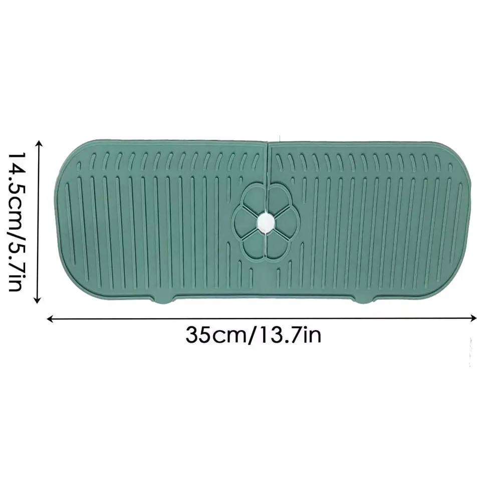 Torneira da cozinha respingo almofada de silicone torneira da pia respingo guarda esteira esponja dreno almofada bancada protetor para cozinha banho gadgets