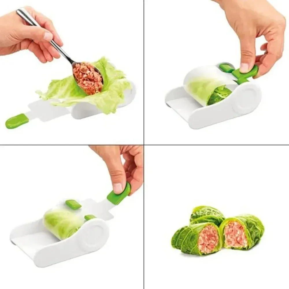 Molde de rolo de carne e vegetais artesanal, ferramenta de rolo de folha de uva, acessórios para fazer sushi, 1 peça