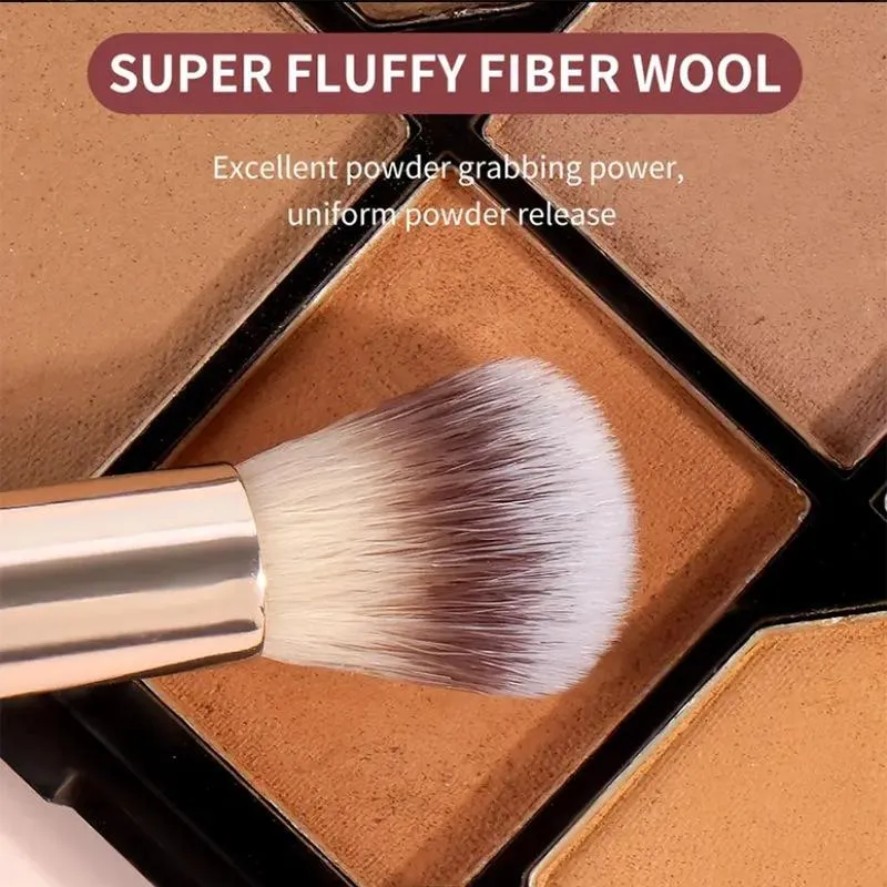 4Pcs Non-shedding Dual Ended Cosmetic Brushes Foundation Blush Concealer Loose Powder Makeup Brush Set