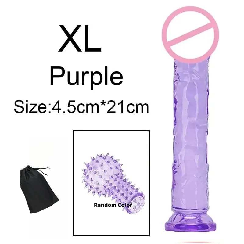 Super Cheap 6 Sizes Realistic Soft Jelly Dildo Butt Plug Anal Plugs Adult Sex Toy for Women and Men Vaginal and Anal Masturbator