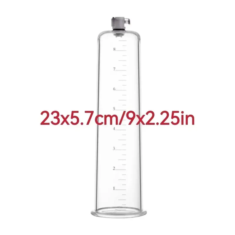 Acrylic Penis Pump Accessories Vacuum Penis Enlargement Device Masturbation Vacuum Pump Flange Pump Penis Cylinder Set Sex Toys
