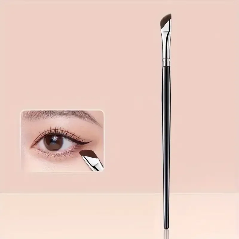 1/3 pincéis de delineador de bisturi com ponta de ângulo ultrafino pincel de sobrancelha de ângulo plano pincel de detalhes finos para maquiagem de olhos e área dos olhos