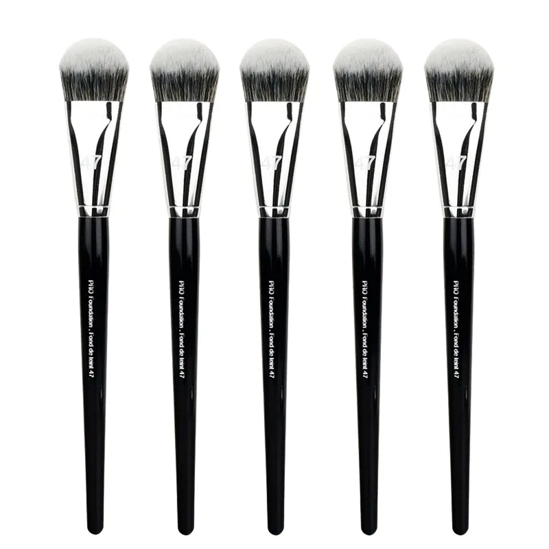 1-10 pçs pro fundação escova 47 cabeça de vassoura profissional base líquida creme corretivo pincéis feminino rosto base ferramentas de maquiagem