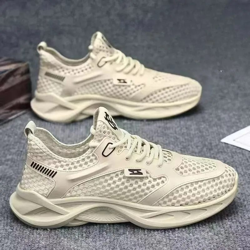 Sapatos casuais para homem versátil confortável malha sola macia tênis de corrida ao ar livre na moda sapato esportivo masculino — image 3