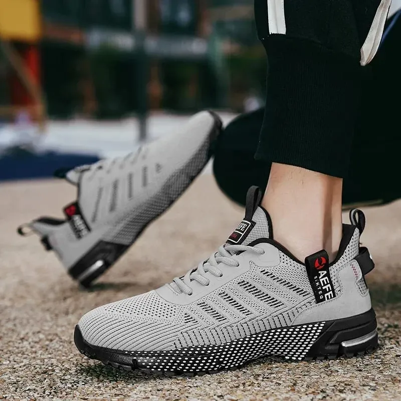 Tendência masculina original tênis plataforma sapato sola macia de alta qualidade tênis casuais correndo rendas até sapatos de treinamento ao ar livre calçado