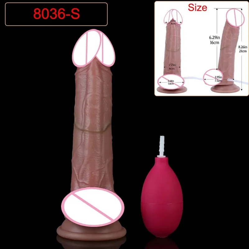 Veias profundas ultra esguichando vibrador silicone pele toque longo ejaculação butt plug para homens mulheres g-ponto estimular 18 + brinquedos sexuais