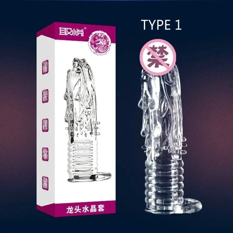 4 tipos engrossar pênis ampliar manga preservativo reutilizável extensor de pau retardar a ejaculação brinquedos sexuais para homens produtos íntimos