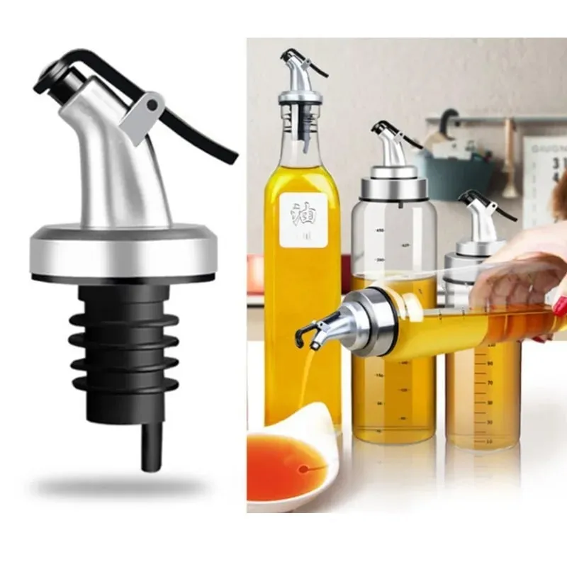 Garrafa dispensadora de azeite com tampa de vinho à prova de vazamento projetada para despejar bico de vinagre, molho de vinho ou salada, dispensador de garrafa de molho
