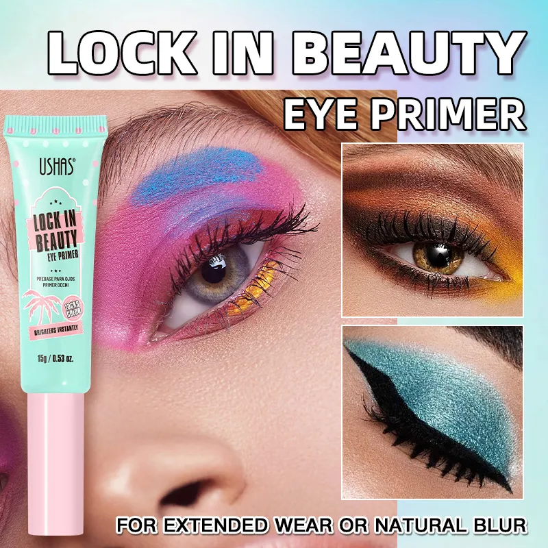 Lock In Beauty Eyeshadow Primer de longa duração à prova de manchas iluminar a cor dos olhos base suave primer de maquiagem para os olhos invisível