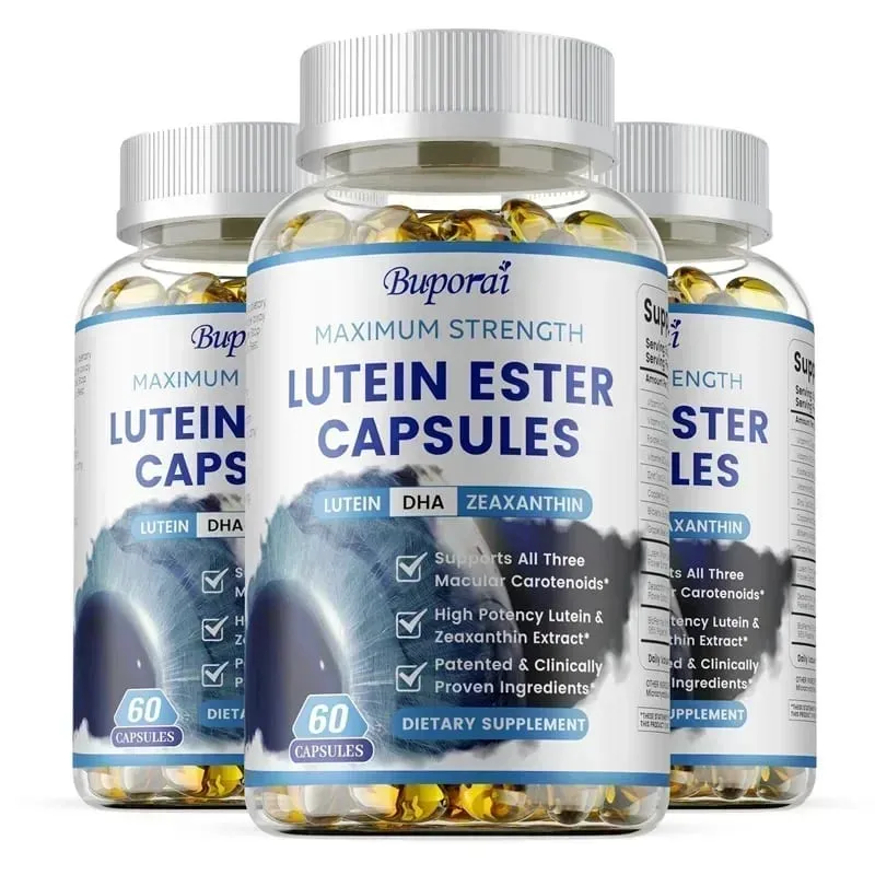 Cápsulas de éster de luteína - Apoiam a saúde ocular, mantêm a visão clara, aliviam a fadiga ocular, anti-oxidação, protegem contra os raios UV