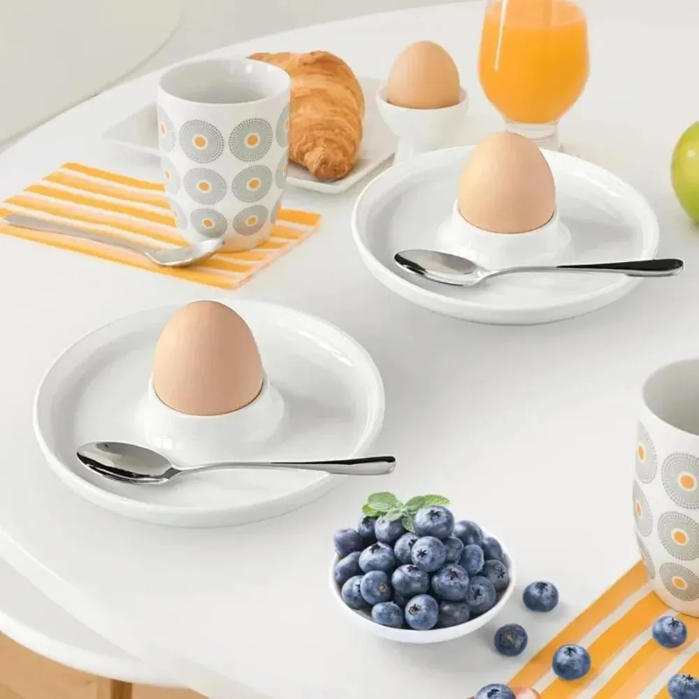 1 pçs estilo europeu café da manhã copo de ovo prático titular bandeja ovo suporte para mesa jantar