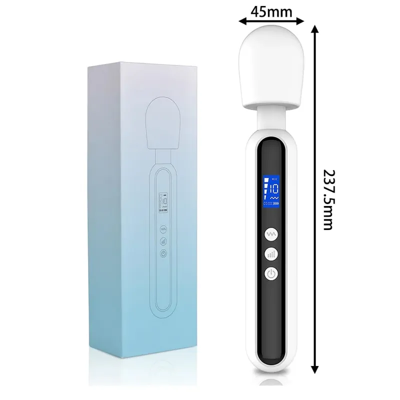 Soft Silicone Massage Wand Multi‑Size & Multi‑Color Optional Waterproof Adjustable Vibration Modes Portable Home Relax Tool
