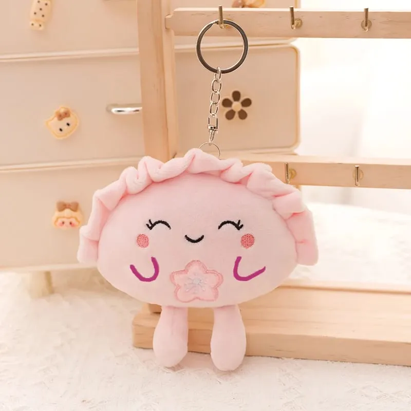 13/35cm bonito bolinho de pelúcia travesseiro chaveiro colorido multi-saborizado comida bolinho brinquedo macio kawaii bolinho frito com coração vermelho