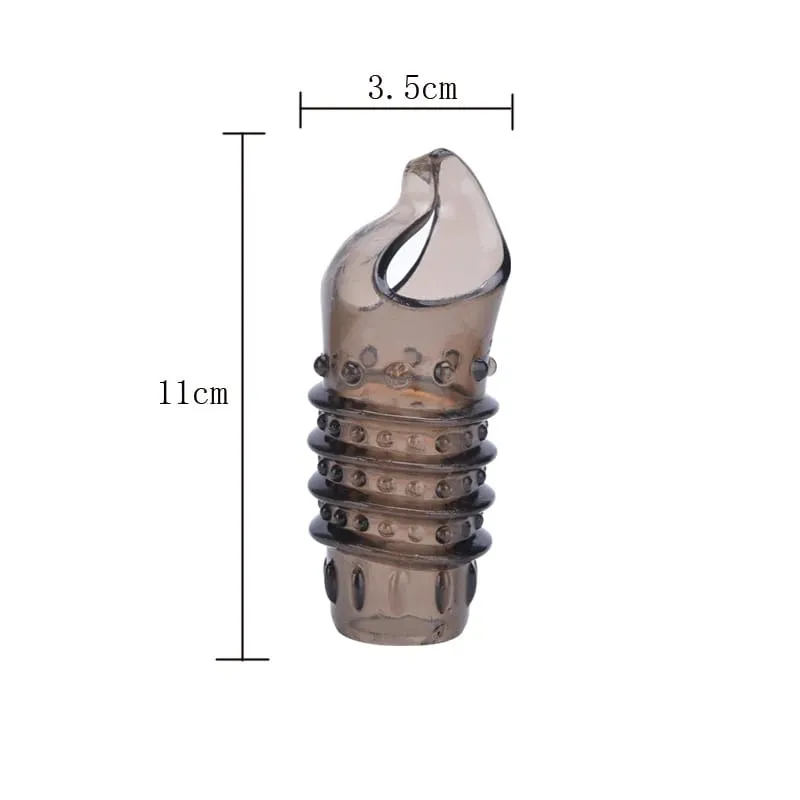 Extensor de pênis retardar a ejaculação, capa de silicone reutilizável para ampliação do pênis, brinquedos sexuais para homens, anel de bloqueio de sêmen, sex shop 18 +