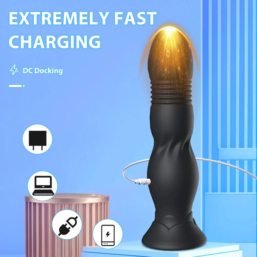 Campo luxuoso controle sem fio massageador de próstata vibrador telescópico anal plug para homens vibrador adultos brinquedos sexuais para mulheres homens gay