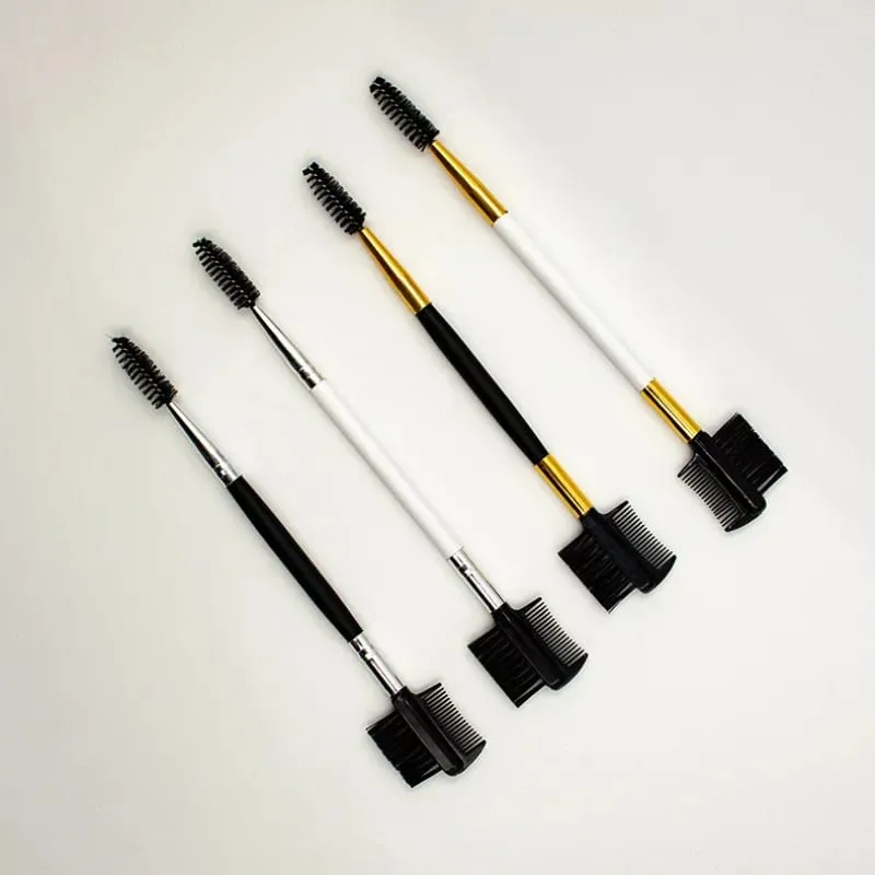 1PC Double Ended Eyebrow Comb Brush Beauty Makeup Brushes Eyelash Applicator Professional Make Up Tool