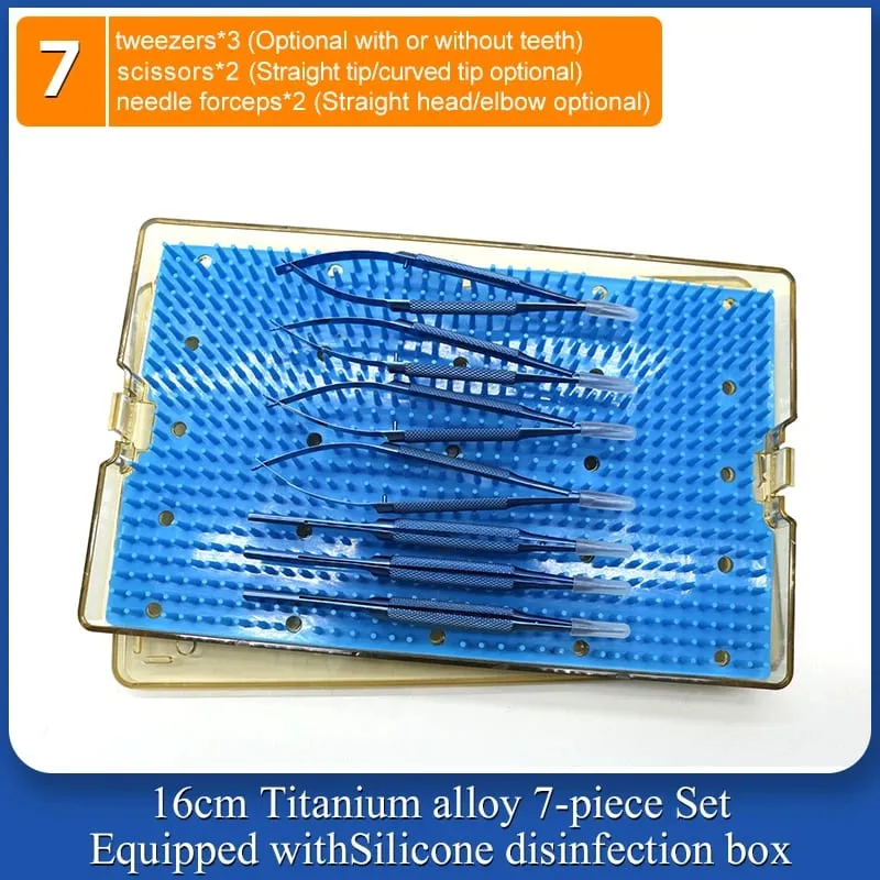 4 Pieces/set Of Ophthalmic Microsurgery Instruments 12/16/18cm Scissors+Needle Holder+tweezers Stainless Steel Surgical Tools