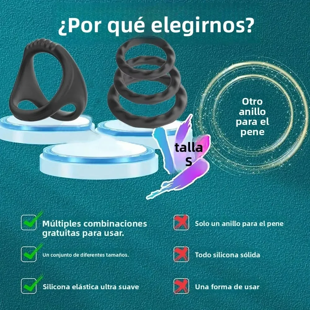 Anel de pênis de silicone atraso na ejaculação anéis penianos pau ereção cockring masculino castidade adulto brinquedos sexuais para homens bloqueio esperma treinador