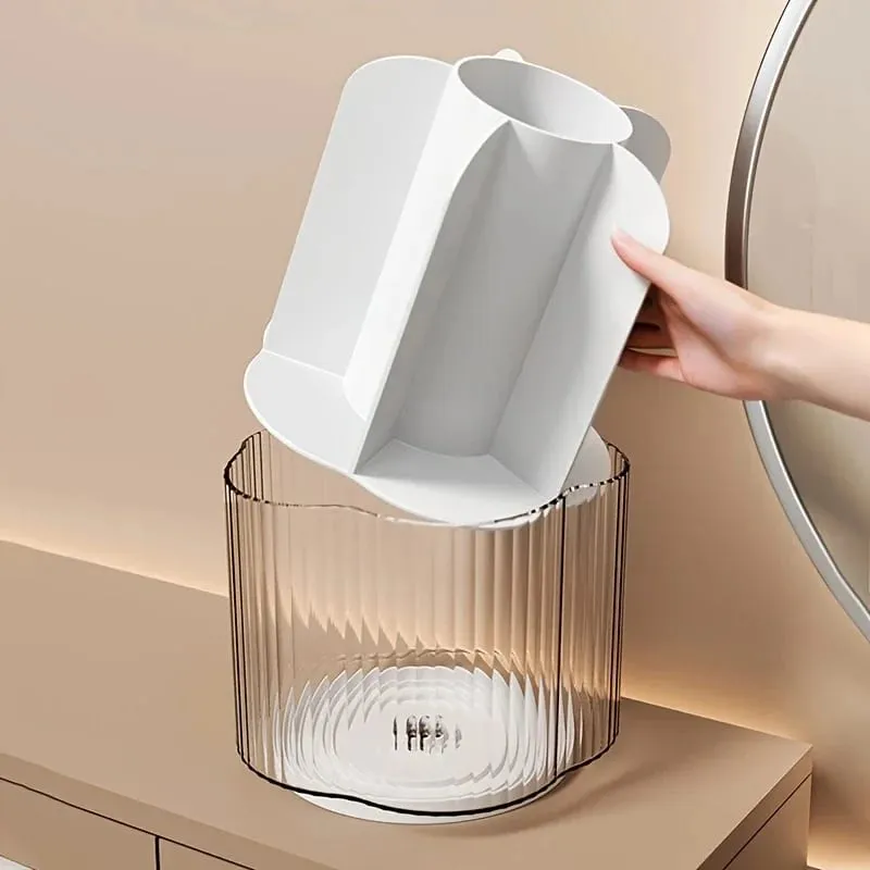 Suporte giratório para pincel de maquiagem 360 °, destacável, 6 grades, caixa de armazenamento de cosméticos, redonda, giratória, pincéis de maquiagem, ferramentas, caixa organizadora