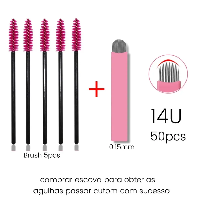Disposable Eyelash Brushes Kits Microblading Needles Dia 0.15MM Micro Tebori Blades Tattoo Eyebrow Supplies Makeup Applicators — image 12
