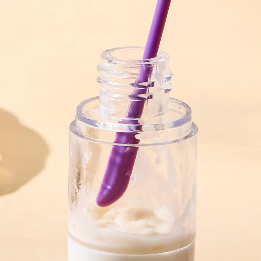3 pçs portátil mini raspador de silicone macio alongado máscara facial escova dupla cabeça jam raspagem colheres pincéis de maquiagem conjunto