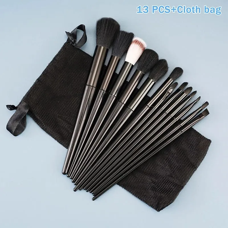 8/13PcsMakeup Brush Set Fluffy Professiona Cosmetic Foundation Powder Eyeshadow Kabuki Make Up Brush Beauty Tool Makeup.