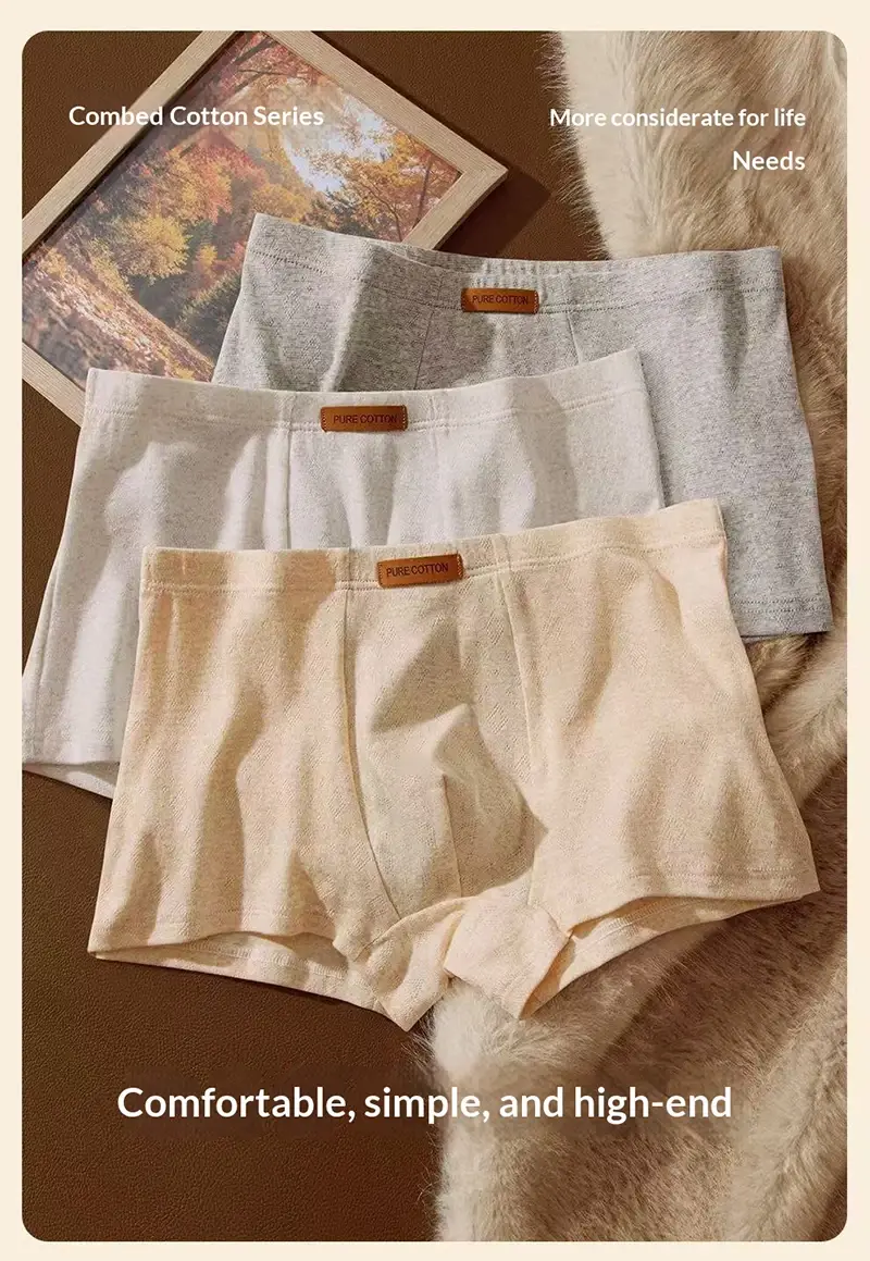 1 pçs roupa interior jacquard masculino sólido colorido algodão boxer briefs plus size 6xl respirável confortável lingerie sexy calcinha