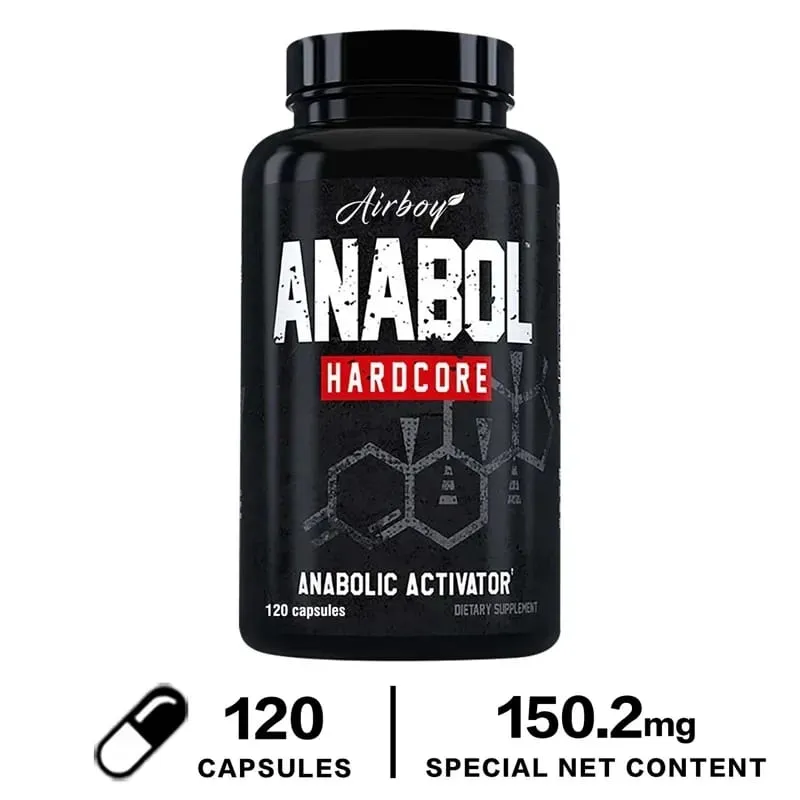 Anabol Hardcore Supplement - Helps Build Lean Firm High-quality Muscle Promoting Muscle Growth Recovery & Strength Enhancement