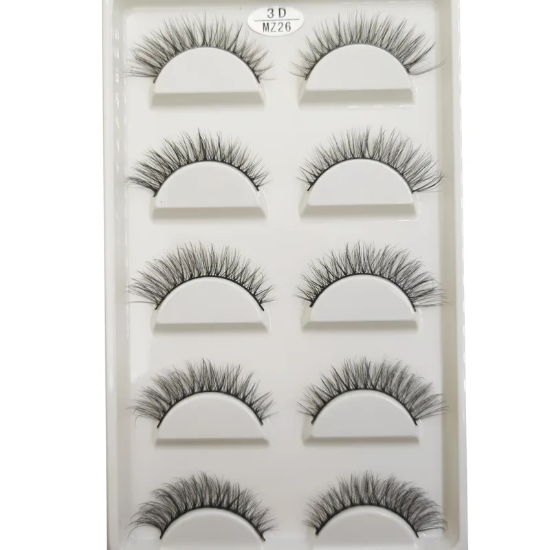 Novo 28 estilos 5 pares de cílios postiços de vison natural maquiagem extensão de cílios falsos cílios postiços maquiagem beleza cilios