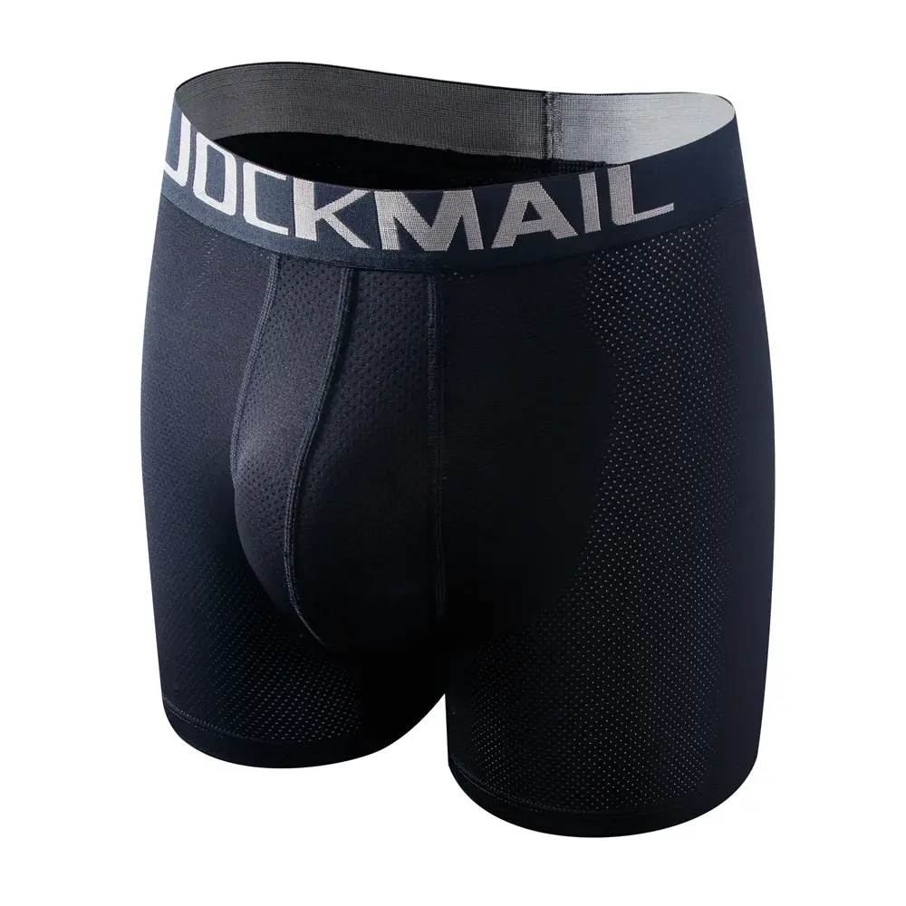 Sexy Men Underwear Men's Boxer 3D Hammock-shaped Pouch Designed Breathable Mesh Panels Men Boxershorts Trunk Male Underpants