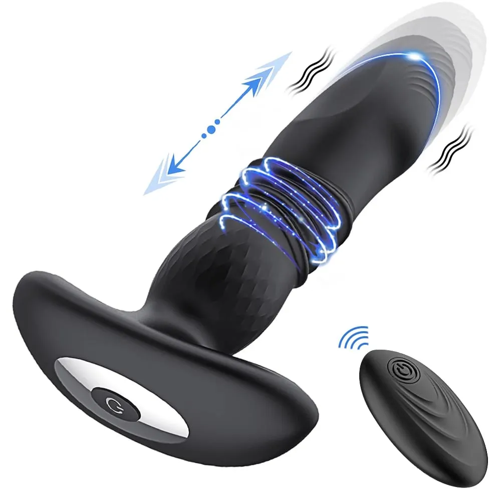 Vibrador telescópico com controle por aplicativo, plugue anal com controle remoto, brinquedo sexual para adultos, vibrador anal masculino, massageador de próstata, plugue anal