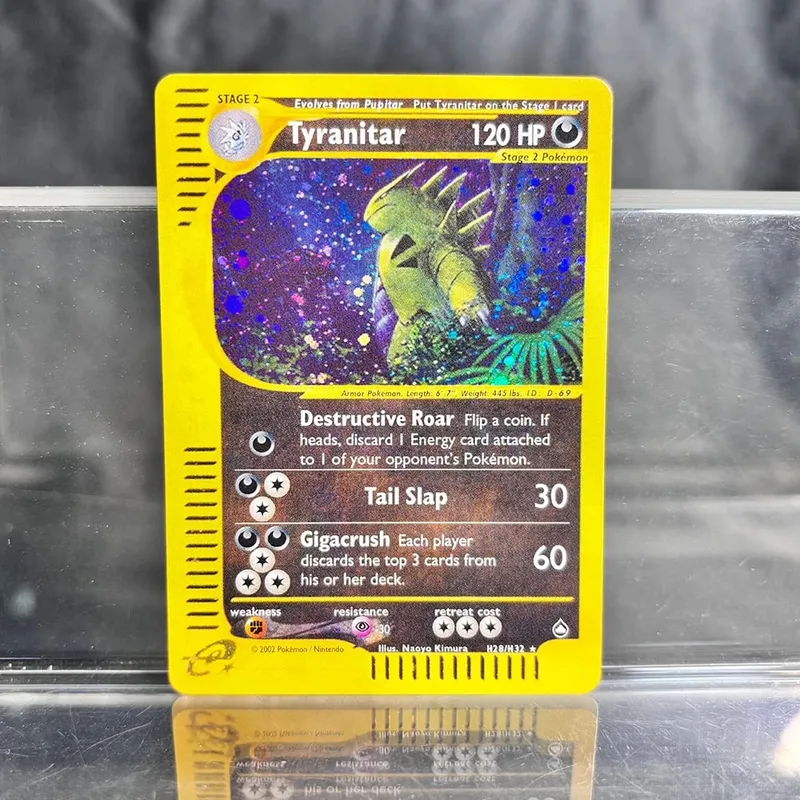 Coleção de negociação de jogos holográficos cartões proxy ptcg charizard pikachu mew ex singl pkm cartões de folha gengar vmax skyridge (sk)