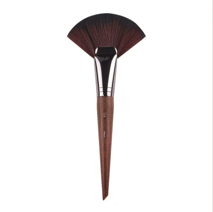 1pc mf pincéis de maquiagem de madeira natural macio pó fundação corretivo compõem escova blush sombra de cabelo sintético ferramentas de alta qualidade