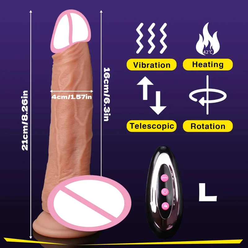 Vibrador realista vibrador impulso pênis língua lambendo clitóris dupla penetração anal máquina de sexo orgasmo rápido para mulher brinquedo sexual