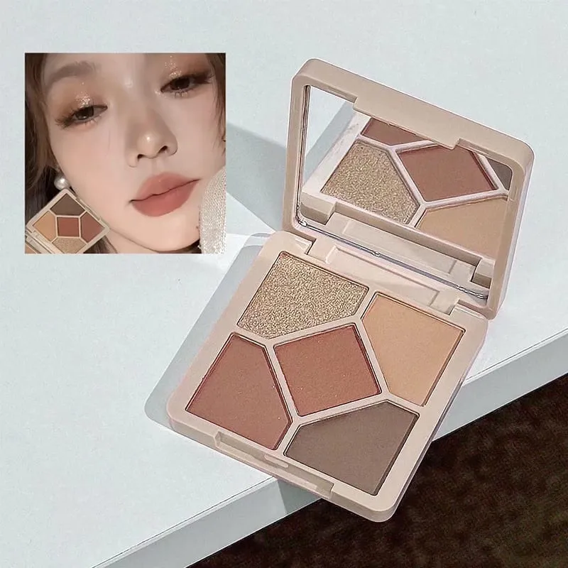 4 cores dupla cabeça lábio esmalte pó pressionado blush sombra sobrancelha lápis delineador óleo labial kits de maquiagem multiuso