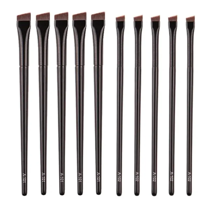 5 Pcs Brow Contour Makeup Brushes Eyebrow Eyeliner Brush Professional Super Thin Angled Liner Eye Brush Make Up Tools