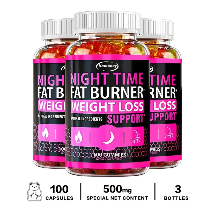 Nighttime Metabolism Gummies - Tone Up Capsules for Bloating & Metabolism Appetite Suppressant