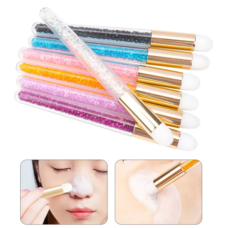 5 pçs/set escovas de limpeza de extensão de cílios macios sobrancelha nariz comedões escova limpa lash shampoo maquiagem escova ferramentas