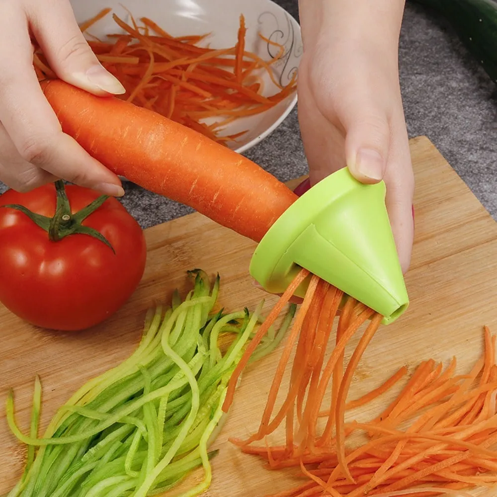 Aksesori Dapur Pencincang Lingkaran Kon Pencincang Kalis Karat Pencincang Rotary Antikarat Penghiris Sayur Plastik Kentang