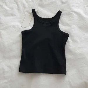 2024 Women Tank Tops Sexy Cropped Top Female Women Summer Camisole Camis Black White Sport Clothes For Women