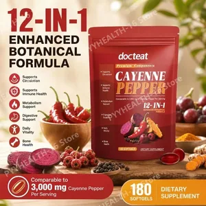 Docteat Cayenne Pepper 12-in-1 Softgels 