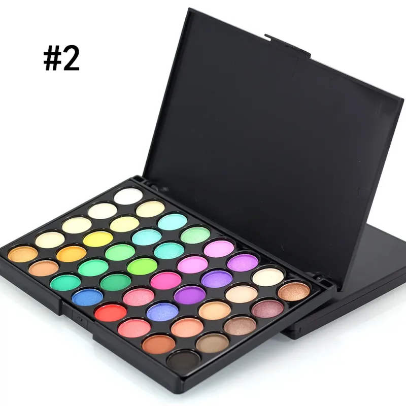 Kit de cosmètics en pols de paleta impermeable amb purpurina mate Llapis per a celles delineador d'ulls Bolígraf Mascara Raspalls de maquillatge Cosmètics per als ulls
