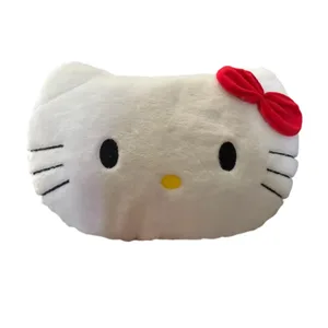 *Anime Sanrio Hello Kitty drăguț cap de desene animate pernă de pluș canapea pernă de noptiere pernă de mașină pernă de somn Cadouri de zi de naștere pentru fete