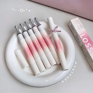 Kakashow – rouge à lèvres hydratant miroir (pointe de brosse en fer), brillant à lèvres en Gel, brillant à lèvres hydratant en 6 teintes nues naturelles, cosmétiques