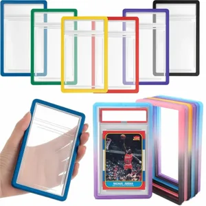 35PT Grade Card Slab Gradientowy silikonowy zderzak TPU Case Guard Protector do gier sportowych Pokemon Card Display Rękawy Skóra